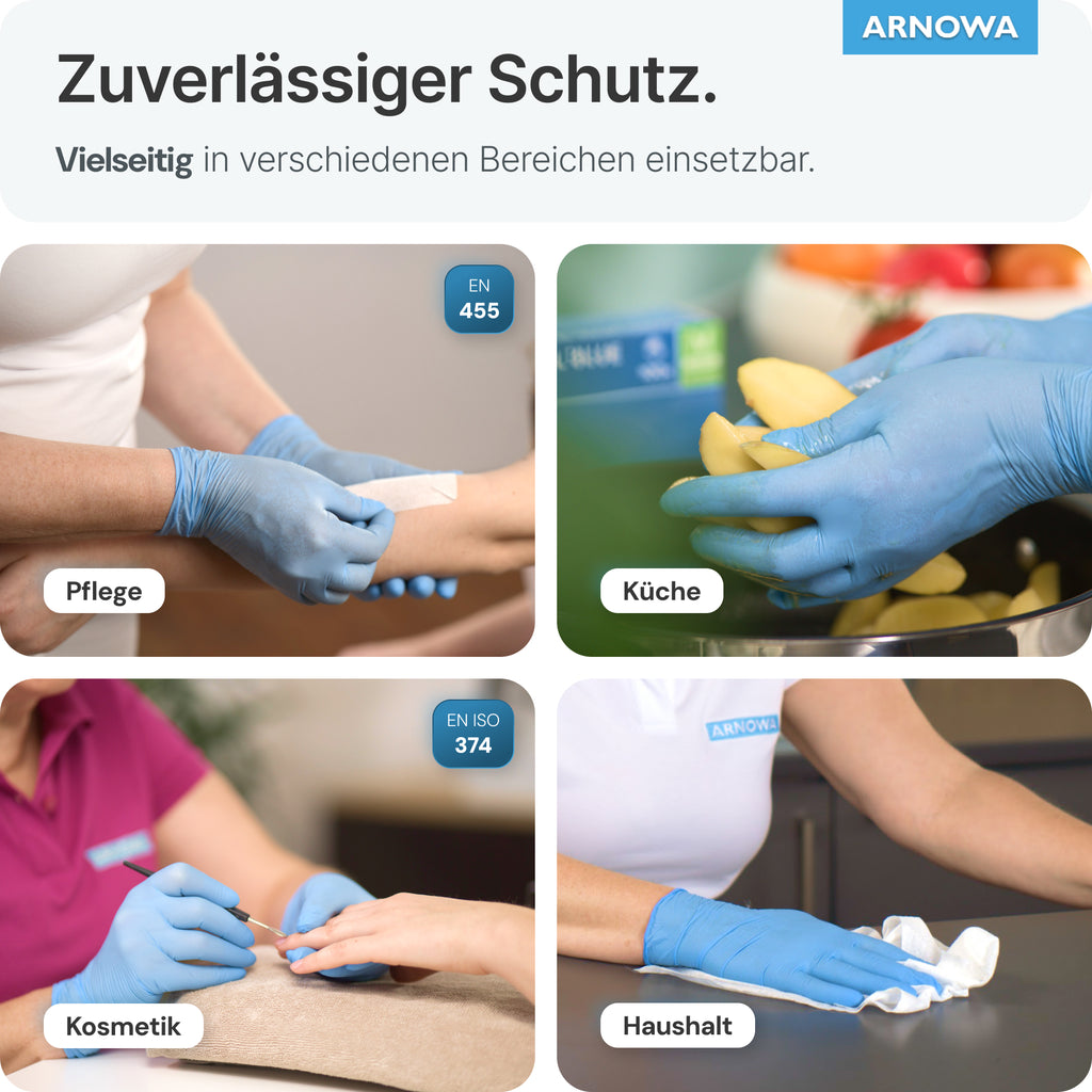 ARNOMED NITRIL BLUE Nitrilhandschuhe blau, 100 Stück