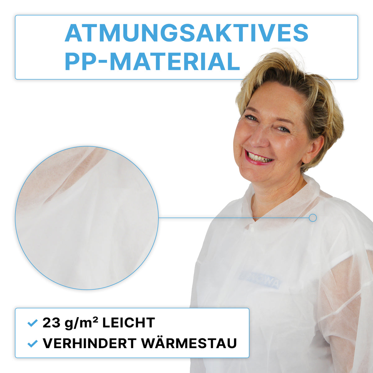 ARNOMED PROTECT PP-Besuchermantel – 5 Stück