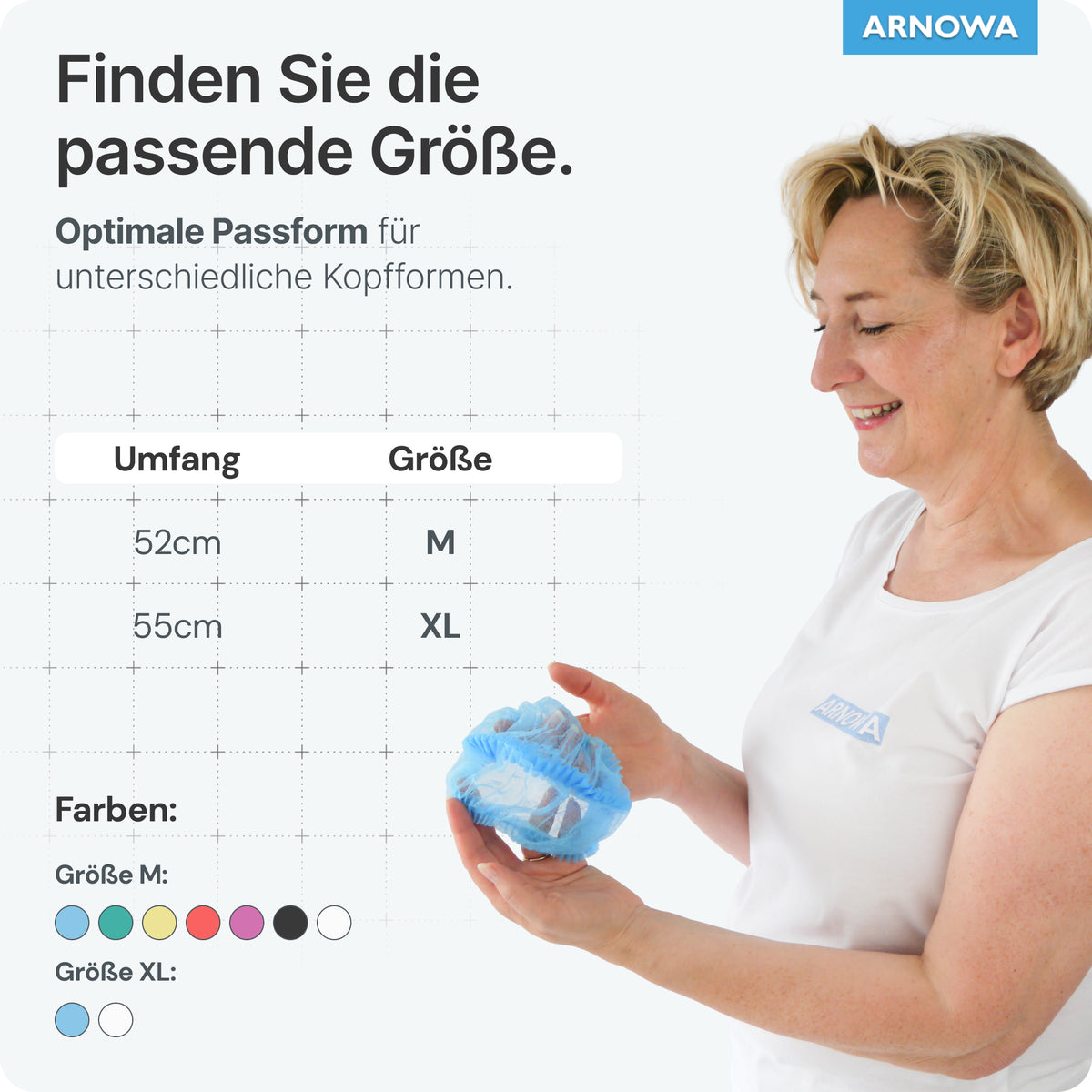 ARNOMED COVER PP-Klipphaube – 100 Stück