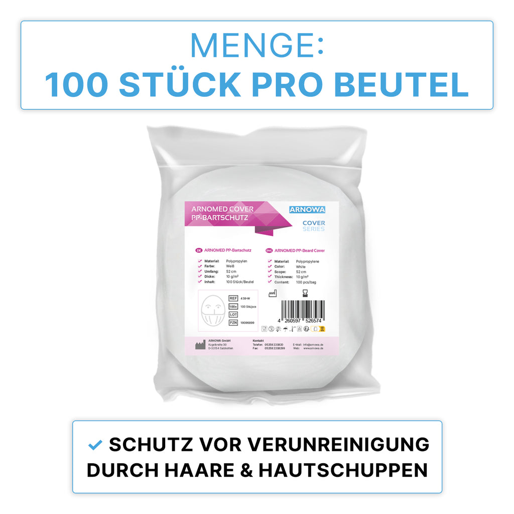 ARNOMED COVER PP-Bartschutz – 100 Stück