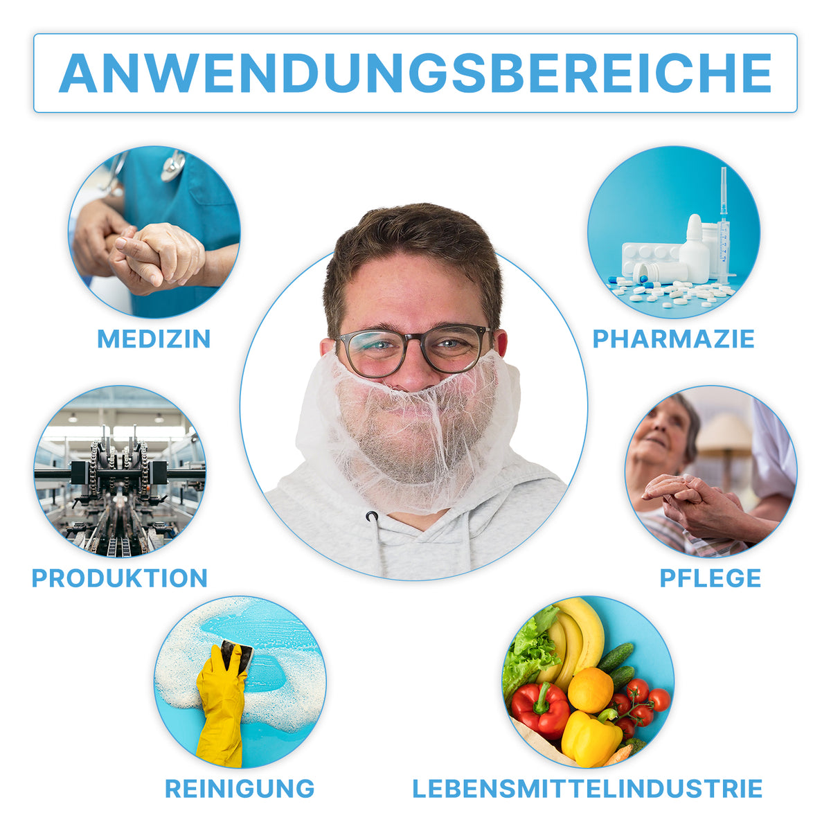 ARNOMED COVER PP-Bartschutz – 100 Stück