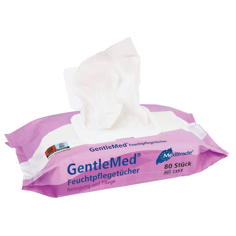 Meditrade® Gentle Med® Feuchttücher – 80 Stück