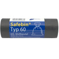 Safebin® Müllbeutel 60 Liter, schwarz – 40 Stück