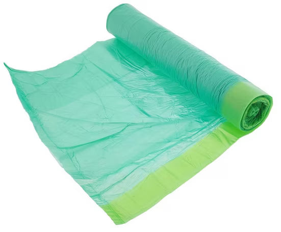 Müllbeutel mit Zugband 60 Liter, HDPE, grün – 20 Stück