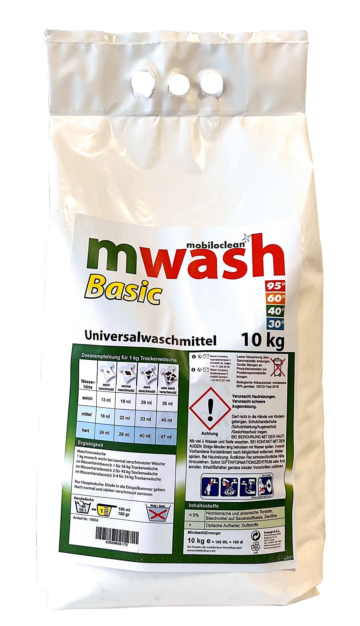 mwash Basic Vollwaschmittel – 10 kg